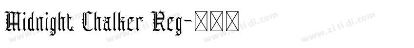Midnight Chalker Reg字体转换